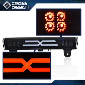 CROSSDESIGN 3RD THIRD TAIL BRAKE LIGHT STOP LAMP REAR BLACK X-TYPE FITS 00-06 TAHOE YUKON