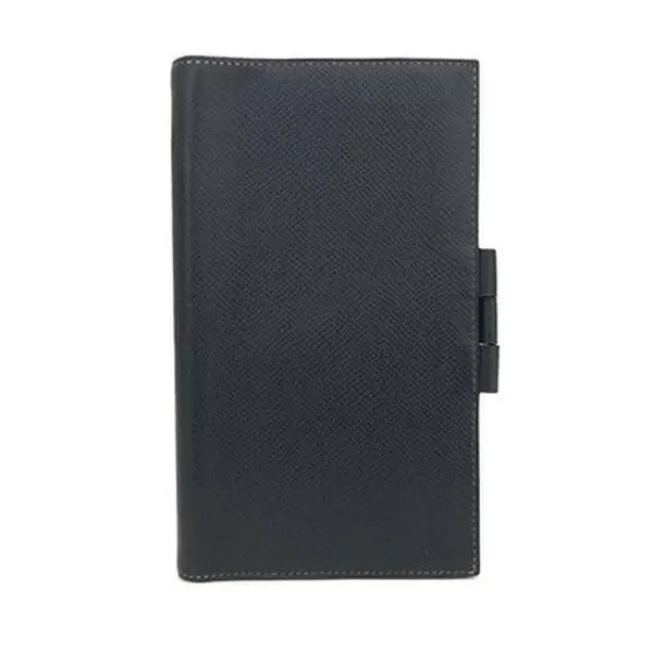 Pre-owned Other Other HERMES Agenda Epsom Leather Notebook Cover Navy blue/6CF1537 12553634094/663177