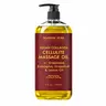 Majestic Pure Vegan Collagen-Boosting Cellulite Massage Oil - Body & Skin Care Solution for Hips, Smooths Appearance & Firms Skin, Infused with Eucalyptus, Grapeseed, Grapefruit & Lemon Oils, 8 fl oz, Smooth