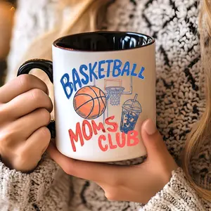 Basketball Mom Club Mug, Game Day Season Gift, Sport Gift For Mother, Mama Double-Sided Coffee Mugs