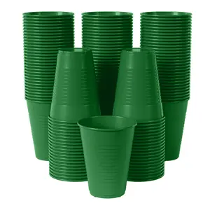 12 Oz. Emerald Green Plastic Cups | 50 Count