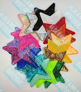 New Sequin Star Large, sequin star patch, dance patch, cheer patch, game day patches, sports patch, star patch, gameday hat, sequin applique