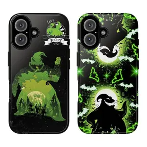 Couple Oogie boogie Phone Case, Halloween Horror Gift, For 17 16 15 14 13 12 11 Pro Max