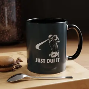 Mug Just D.U.I It Funny, Humor Coffee Mug, Golf Lover Gift, Sarcastic Cup