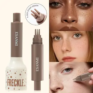 Waterproof Freckle Stamp Pen, Natural Realistic Freckle Pen, Quick Dry Anti-Fading All-Day Makeup, Gentle Non-Irritating, 4 Colors Available