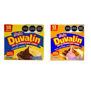 Ricolino Duvalin dulce Cremoso sabor vanilla/avellana y avellana/vanilla/fresa/cajeta