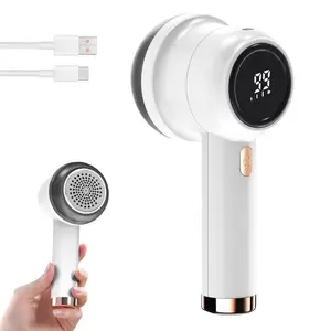 Rechargeable Fabric Shaver with Replaceable Stainless Steel 6-Leaf Blades| Lint Remover with 3-Speed Settings & LED Display - Efficient Sweater and Lint Shaver for Clothes, Removing Fuzz, Lint Balls, Pills.Christmas Gift,Essential items for gift-giving