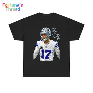 Brandon Aubrey Tee 100% Cotton Shirt Adult Sizing Size Fit S-5XL