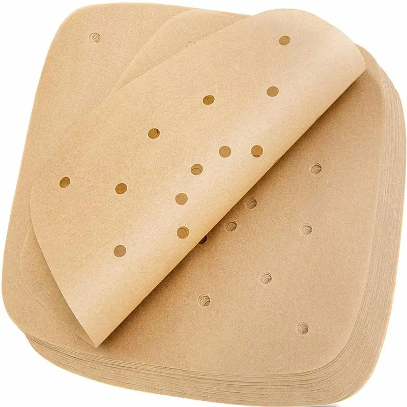 Disposable Air Fryer Paper Liner Sheet, Air Fryer Sheets, Air Fryer Liners, 100pcs Non-stick Oil-proof Baking Paper, Baking Utensils for Home, Kitchen Accessories