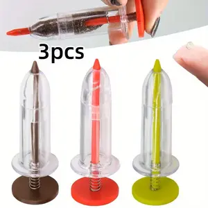 Three-Piece Manual Mini Seed Planter Set, Made of Plastic, Available in Colors, Precision Planting and Fertilizing Tool