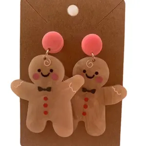 Gingerbread man earring
