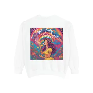 Puff Puff Princess Sweatshirt, Weed Design, 420 Apparel, Marijuana Apparel, Stoner Clothing, Cannabis Pullover Casual Comfort
