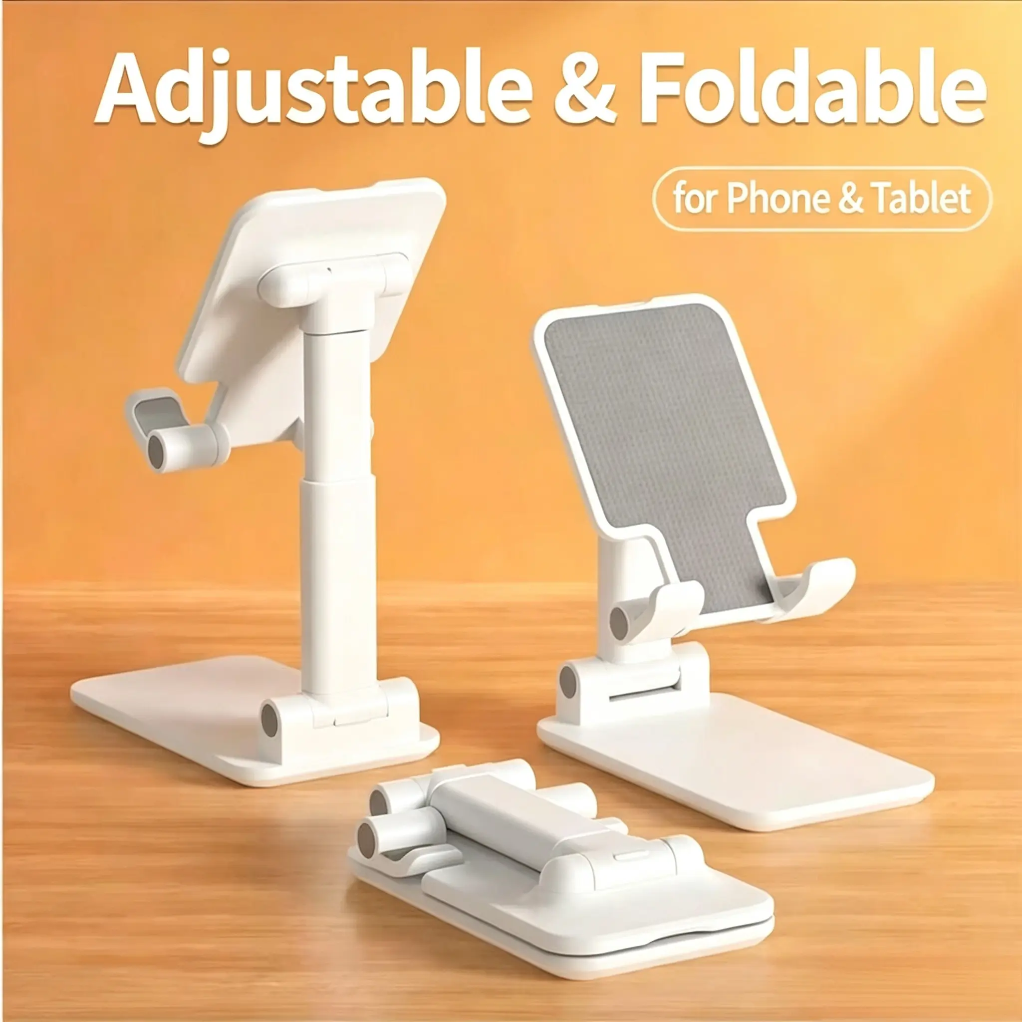 Foldable Phone Holder, Universal Mobile Phone Stand, Portable Phone Holder for Desk, Portable Phone Mount, Universal Phone Holder, Adjustable Cellphone Holder