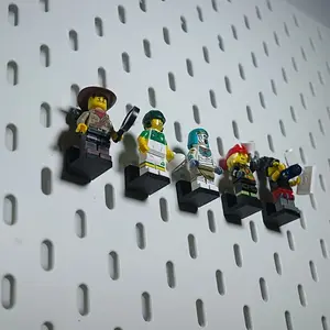 Set of 5 Mini Model Display Stands, Compatible with Mini Models, Multi-Color Options, Ideal for Learning, Workbench, Game Room Use