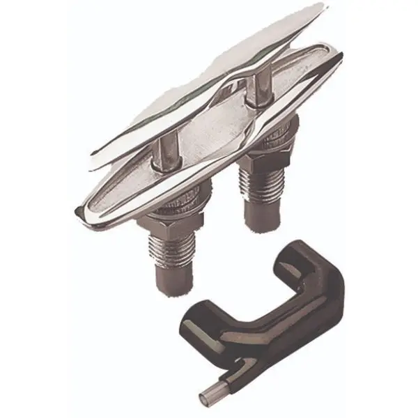 212 MAIN Metal Pull Up Cleat - 6 in. 316 Stainless Steel, Flush Mount, Hidden Fasteners, Contemporary Design, Durable, Corrosion Resistant, Easy Setup, 1.75 lbs Camera Accessory Attachment Mount for Camera Accessories