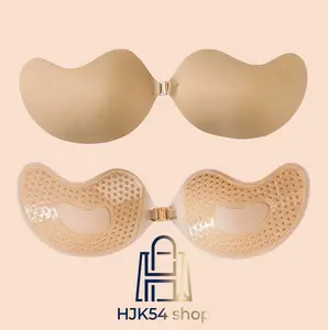 Breathable Adhesive Push-Up Bra, Skin-Friendly Silicone Sticky Bra, No Show Strapless Bra for Low Cut Outfits, Reusable Lift Up Pasties,summerwins