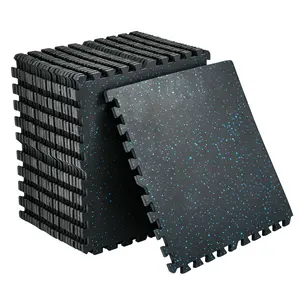 Exercise Equipment Mats,Interlocking Rubber Gym Flooring Mats,High-Density EVA Foam, Waterproof Non-Slip Exercise Mats for Home Gym & Workout Room