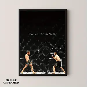 Fighter Poster, Combat Sport Canvas Print, Vintage Wall Art, Modern Artwork Wall Painting, Suitable for Gift, Home And Dorm Decoration, Suitable for Bedroom, Living Room, 1pc Unframed, 2D Flat, Perfect for Room Decor