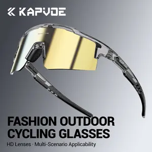 KAPVOE UV400 Sport Eyewear Mountain Bike Sport Cycling Glasses Outdoor Cycling Goggles Men Cycling Sunglasses MTB Sunglasses
