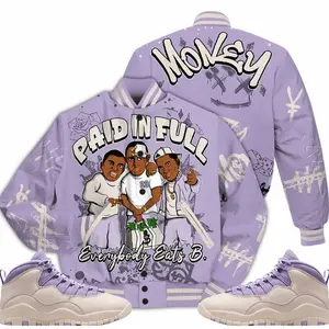 10 Hydrangeas Varsity Jacket, Hydrangeas Wild Grape 10s Outfits, Money Paid In Full B Drip Unisex T-Shirts To Match Sneakers Streetwear