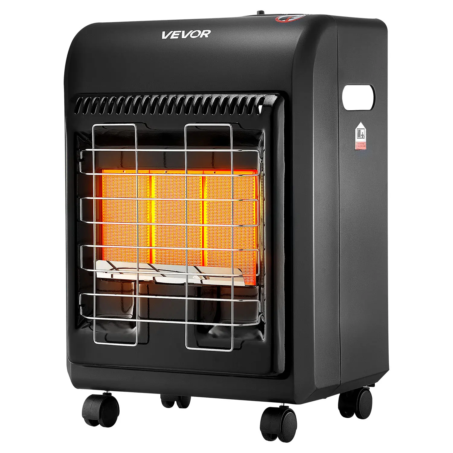 【Summerfinds】VEVOR Propane Cabinet Heater, 6000-18000 BTU, 3 Temp Modes, Tip-Over Protection, Low-Oxygen Safety Shutoff, Pressure Regulator, Harsh Weather Resistant, Rust Resistant, Heats 450 Sq.Ft, 20lbs/9.07kg Compatible, for Garage, Outdoor Heating