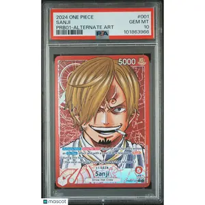 2024 One Piece PRB01-Premium Booster The Best- Sanji #001 Alt Art PSA 10