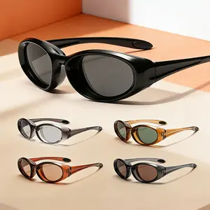 Unisex Outdoor exercise UV400 Sunglasses Men's Fishing Driving Sun protection Shade cover Cat eye Glasses