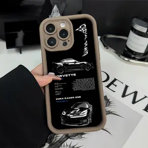 Corvette Car Poster Phone Case TPU Shockproof Outdoor Cover for iPhone 17 Air 17 Pro 16 Pro 15 Pro Max 14 Plus 13 Pro 12 11 Pro XS Max X XR
