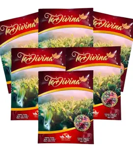 Tea Divina Natural Herbal Tea Caffeine Free 6 Weeks with Reishi Premium Buy 4 Get 2 Free