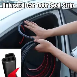52.5Ft1600Cm Noise Reduction Car Door Window Sealing Strips, Universal Self-Adhesive Rubber Strip, Automotive Seal Strip, Sound Insulation Effect, Shock Absorption, Suitable for Cars, Trucks, Suvs, Rvs
