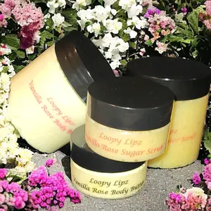 Rose Petal Body Butter  organic Body Care Moisture  Cream  Moisturizer  Restore