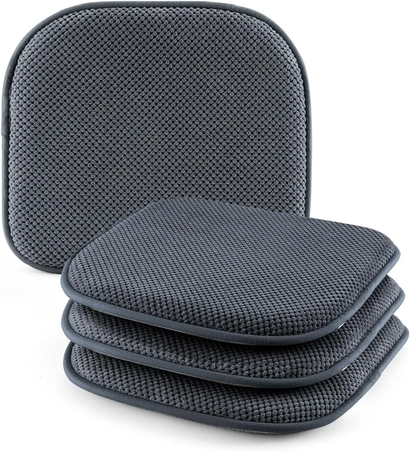 15"*17" Non Slip Foam Chair Cushions, Kitchen Dining Chair Pads Seat Cushion for Barstool Chairs