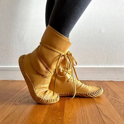 Knee High Fur Moccasins for Women TikTok Shop