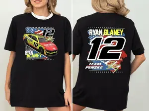 Ryan Blaney NASCAR T-Shirt, Ryan Blaney #12 Racing Tee, Team Penske Ryan Blaney Shirt, Ultra Soft Premium Quality, Gift For Men