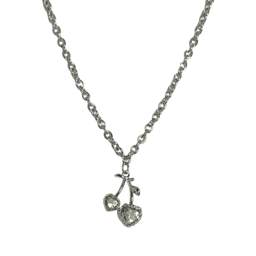 Cherry Glo Chain Handmade Cherry Necklace for Women 16-19" Stainless Steel Tarnish Resistant Fever Dreamz