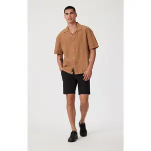 NOAH SHORTS IN BLACK LUXE TWILL