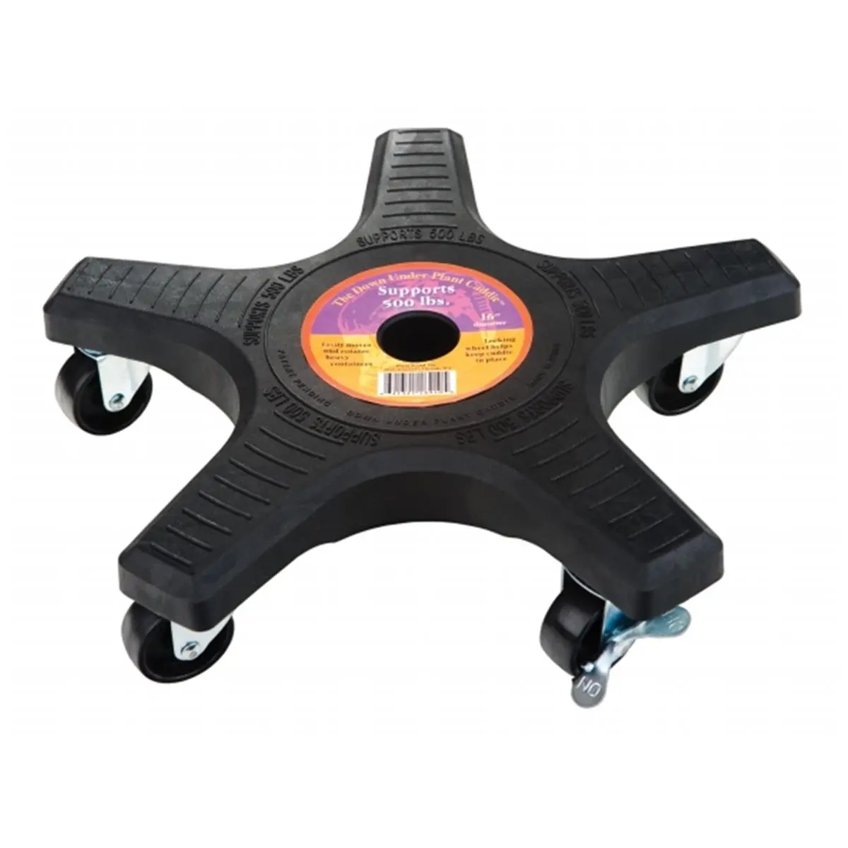 Plantstand 16in. Black 5-Wheel Single Plant Caddie 18410