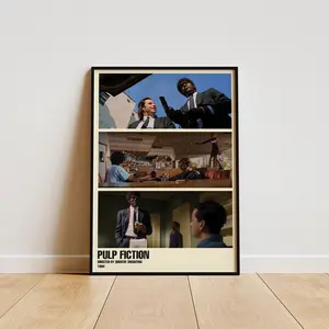 Pulp Fiction Poster, Wall Art Decor for Room, Aesthetic Home Decoration, Modern Trendy Design