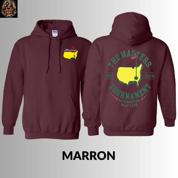[Made in the USA] The Masters Tourathon 2026 Hooded Hoodie, Augusta National Golf Club T-shirt, Vintage USA Map Print Shirt, Golf Fan Gift for Men and Women