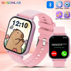 SIMSONLAB Low Power Smart Watch, Bluetooth Connection, Drink Reminder, Sedentary Reminder, Wireless Call, Message Alert, Alarm, Weather, Music Control, Camera Control, Calculator, Ideal New Year Gift For Kids, All Ages