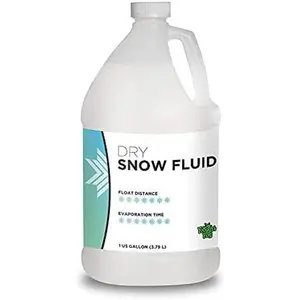Flakes Snow Machine Fluid, Dry Formula Snow Fluid with 50-75  Float/Drop, 1 Gallon
