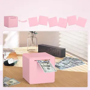 Durable Stainless Steel Adult Piggy Bank, Coin Bank, Breakable Design for Savings, Metal Money Box for Adults, Cash Saving Box, Durable Construction