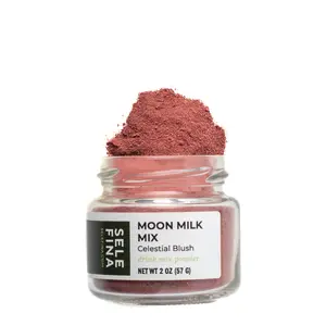 Celestial Blush Moon Milk - Natural Drink Mix Powder for Relaxing Nighttime Drink - Schizandra Berry Herbal Beverage for Adults - Tea