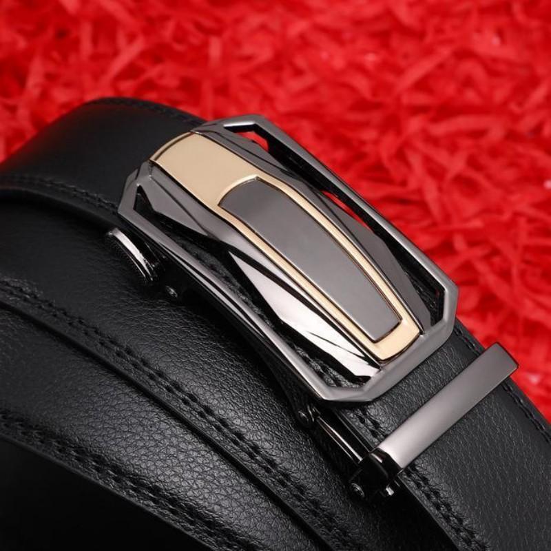 2pcs Men'S Ratchet Leather Belt Set - Sliding Belt Adjustable For Gift Mens Dress Fashion Belts1 3/ 8", Christmas Gift Ideal Men'S Belt Accessory