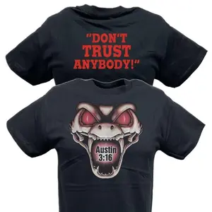 Stone Cold Steve Austin Don't Trust Anybody Rattlesnake T-shirt