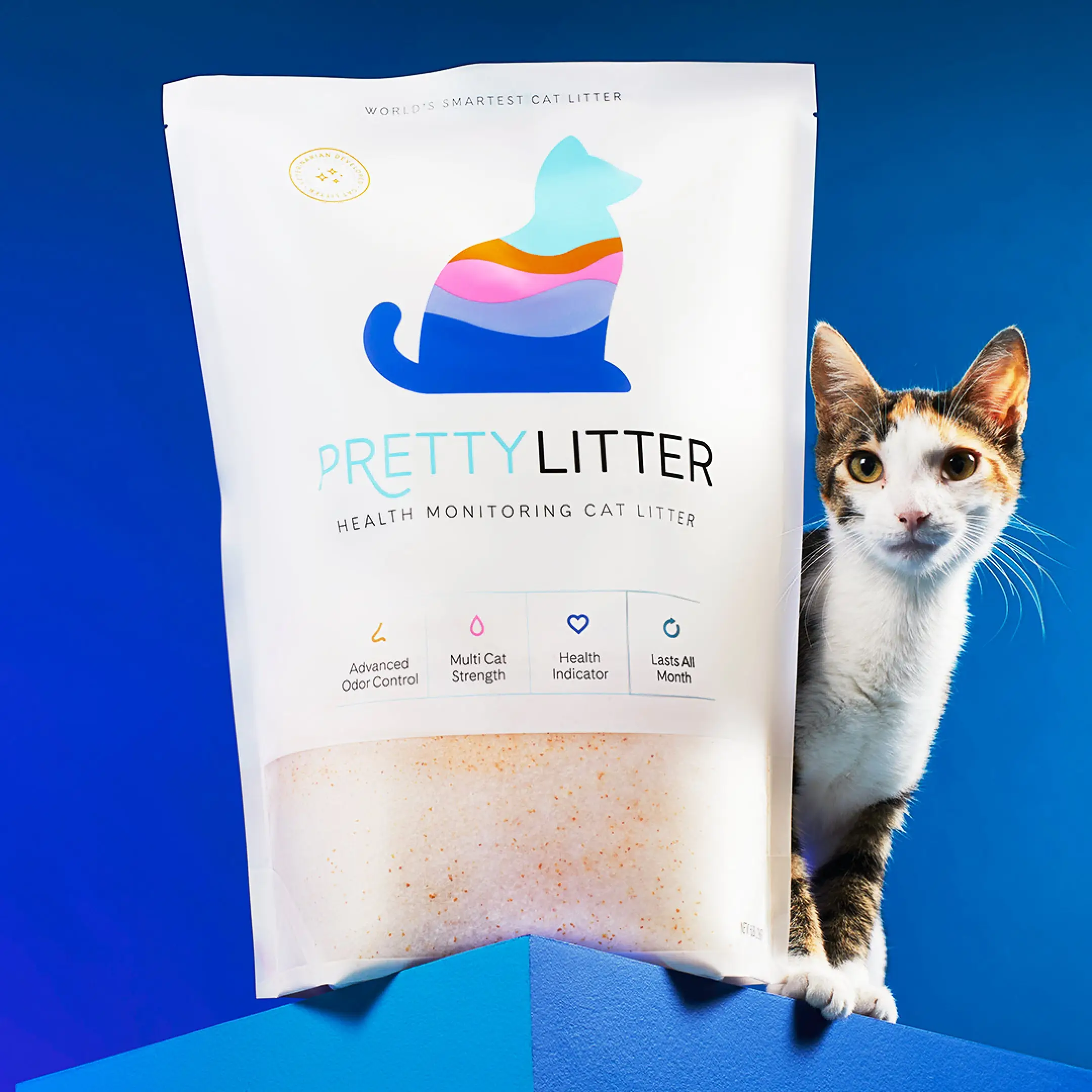 PrettyLitter Original Unscented Cat Litter, 6lb