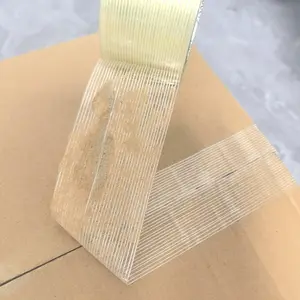 Strapping Tape, 2 Roll 2 inch x 35 yds Packing Tape, Heavy Duty Transparent, Waterproof, Reinforced Fiberglass Tape #PackingTape #ShippingTape #PackagingTape #StrappingTape #BundlingTape