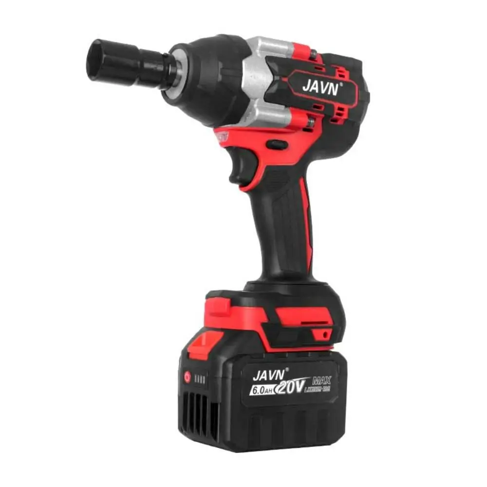 JAVN 20V 800N.m Brushless Electric Wrench Socket, 1 Set Cordless Impact Wrench for Car Tires, Power Tools for Automotive Repair, Car Repair Tool, Gift