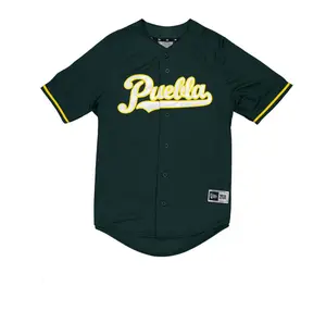 Zacatecas Authentic Green Pericos de Puebla Jersey - Unisex, Breathable, Fitted, Machine Washable, Baseball & Softball Jersey