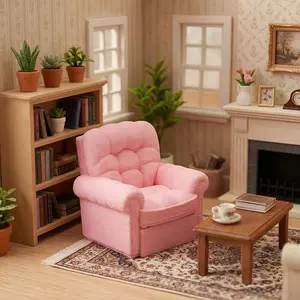 Universal Mini Dollhouse Sofa Model Adjustable Household Daily Sport Indoor Outdoor Activity Festival Scene Layout Decor Supplies